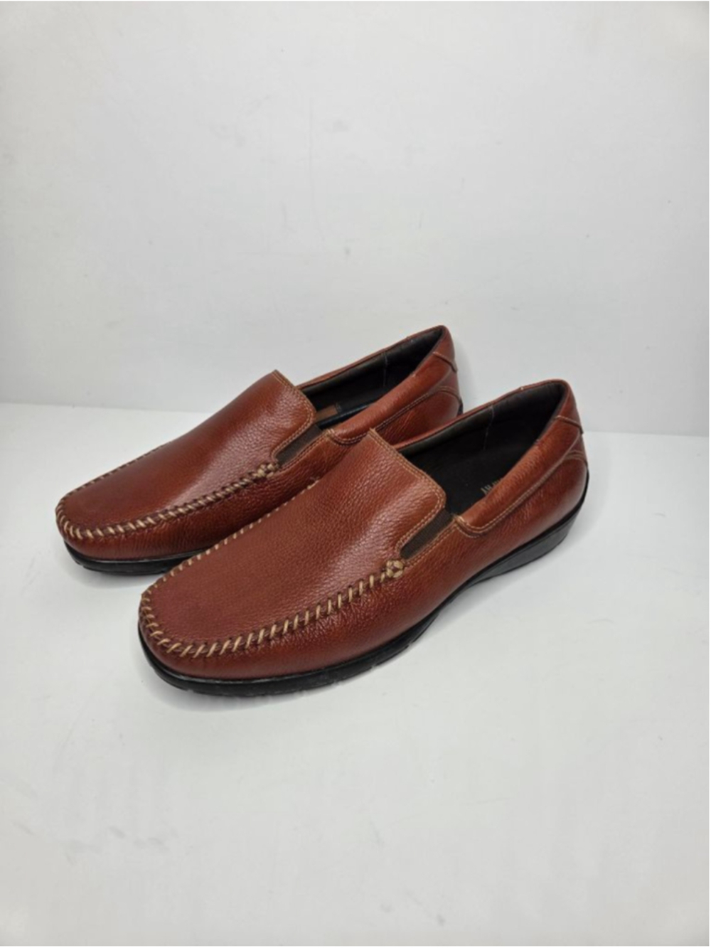 Johnston & Murphy Crawford Venetian Tan Leather Loafers Men's 10.5 Slip On